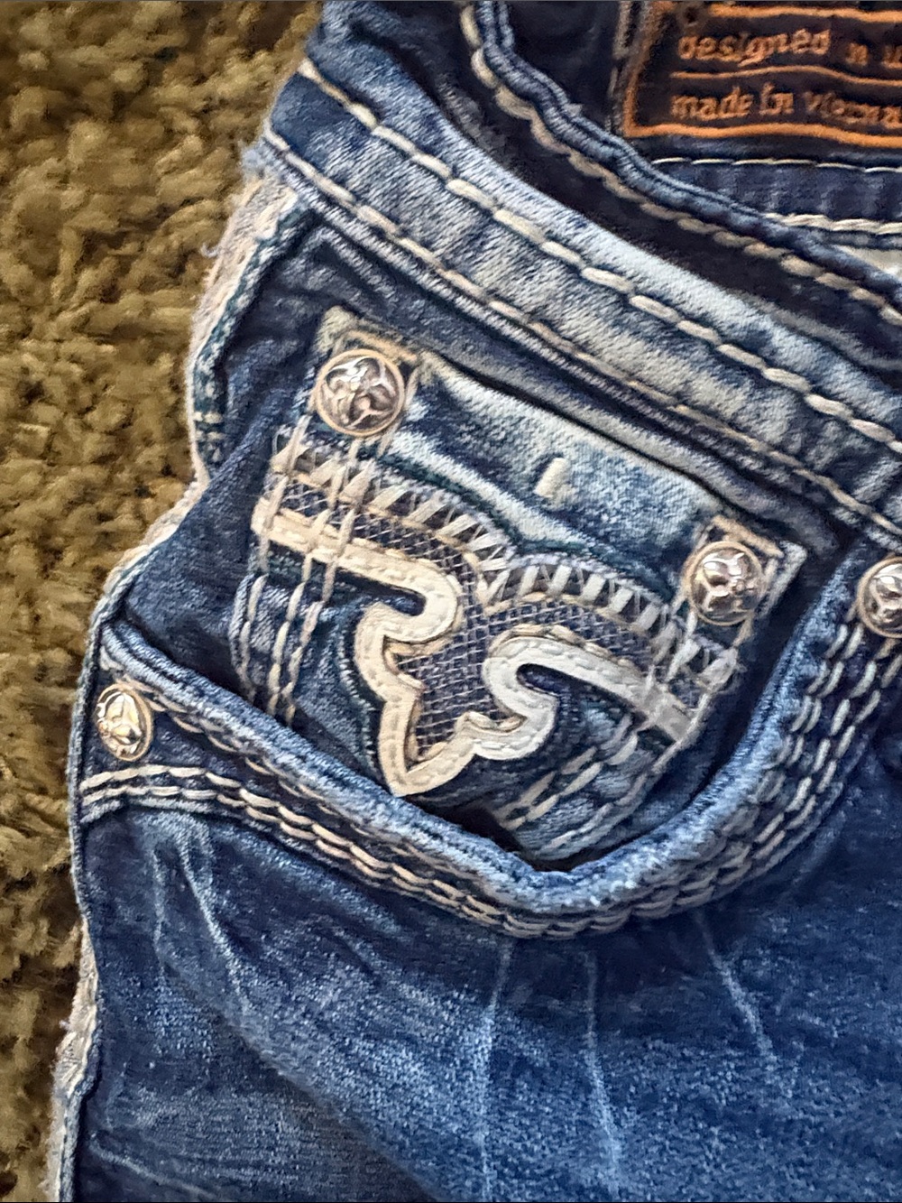 Rock Revival low rise men’s bard y2k vintage blue slim straight ⭐️ - Picture 4 of 7